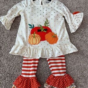 Rare Editions White and Red Pumpkin Costume Set